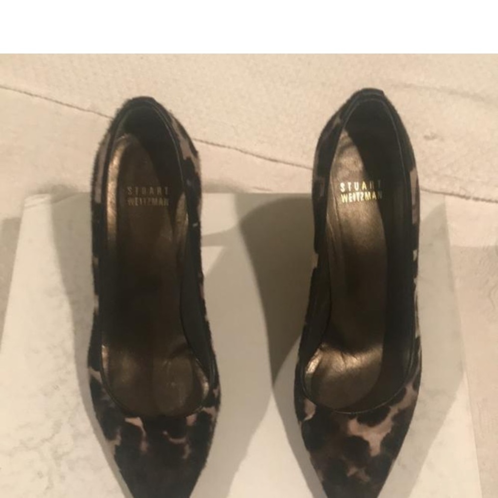 Stuart Weitzman animal print pumps